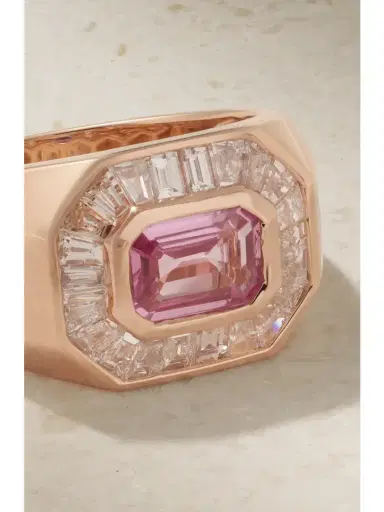 SHAY Champion 18-karat Rose Gold, Sapphire And Diamond Ring | Thumbnail 4 SHAY Champion 18-karat Rose Gold, Sapphire And Diamond Ring | Thumbnail 4