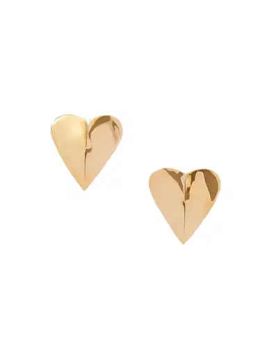 Alaïa Torn Heart Oversized Gold-tone Earrings | Thumbnail 1 Alaïa Torn Heart Oversized Gold-tone Earrings | Thumbnail 1