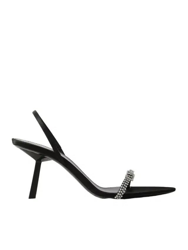 Rendez-vous Crystal-embellished Satin Slingback Sandals - EU 42