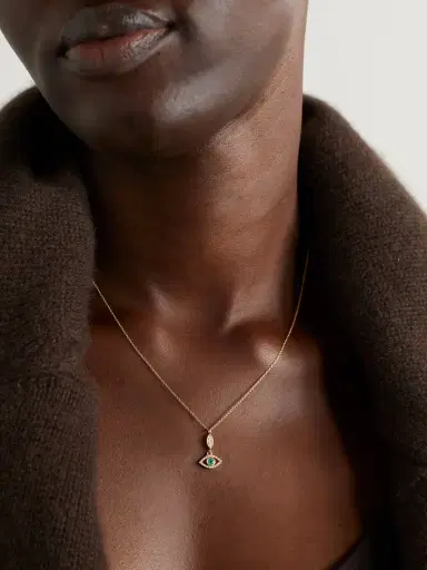 Melissa Joy Manning 14-karat Recycled Gold, Emerald And Diamond Necklace | Thumbnail 2 Melissa Joy Manning 14-karat Recycled Gold, Emerald And Diamond Necklace | Thumbnail 2