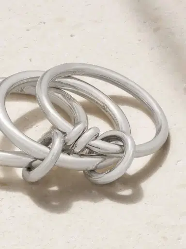 Spinelli Kilcollin Raneth Set Of Three Sterling Silver Rings | Thumbnail 4 Spinelli Kilcollin Raneth Set Of Three Sterling Silver Rings | Thumbnail 4