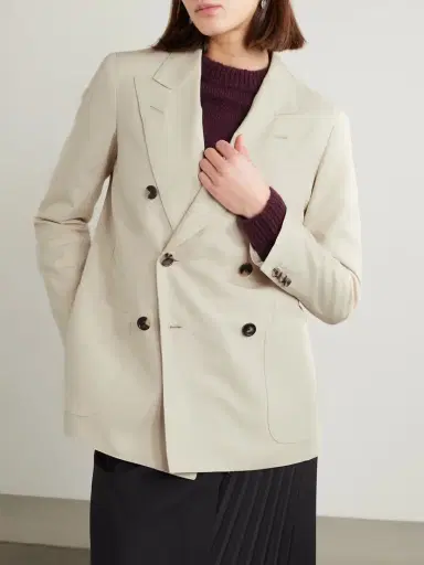 Loro Piana Double-breasted Silk-dupioni Blazer | Thumbnail 3 Loro Piana Double-breasted Silk-dupioni Blazer | Thumbnail 3