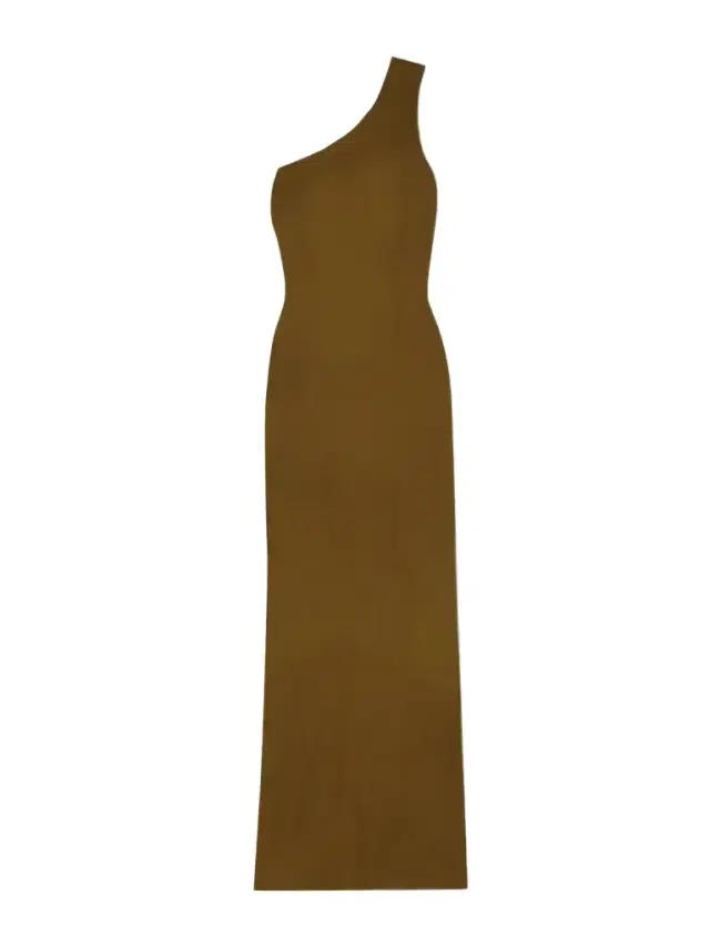 One-shoulder Silk-jersey Maxi Dress