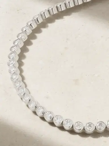 De Beers London Diamond Lines Db Classic Eternity 18-karat White Gold Diamond Bracelet | Thumbnail 4 De Beers London Diamond Lines Db Classic Eternity 18-karat White Gold Diamond Bracelet | Thumbnail 4