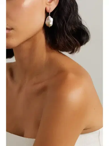 Mateo 14-karat Gold, Pearl And Diamond Earrings | Thumbnail 4 Mateo 14-karat Gold, Pearl And Diamond Earrings | Thumbnail 4