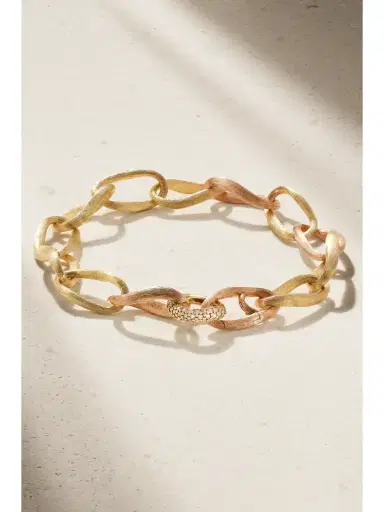 OLE LYNGGAARD COPENHAGEN Love Medium 18-karat Yellow And Rose Gold Diamond Bracelet | Thumbnail 1 OLE LYNGGAARD COPENHAGEN Love Medium 18-karat Yellow And Rose Gold Diamond Bracelet | Thumbnail 1