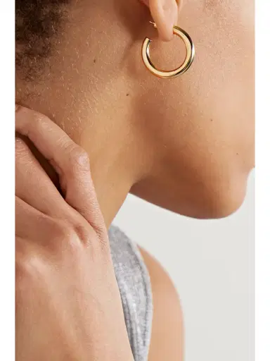 Jennifer Fisher Lilly Huggies Gold-plated Hoop Earrings | Thumbnail 5 Jennifer Fisher Lilly Huggies Gold-plated Hoop Earrings | Thumbnail 5