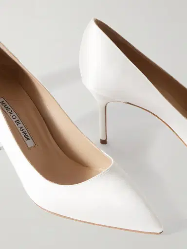 Manolo Blahnik Bb 70 Satin Pumps | Thumbnail 4 Manolo Blahnik Bb 70 Satin Pumps | Thumbnail 4