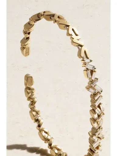 Suzanne Kalan 18-karat Gold Diamond Cuff | Thumbnail 3 Suzanne Kalan 18-karat Gold Diamond Cuff | Thumbnail 3