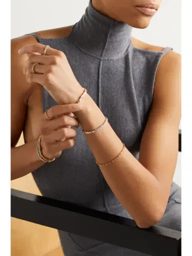 Suzanne Kalan 18-karat Gold Diamond Cuff | Thumbnail 4 Suzanne Kalan 18-karat Gold Diamond Cuff | Thumbnail 4
