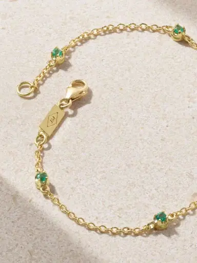 Jennifer Meyer 18-karat Gold Emerald Bracelet | Thumbnail 3 Jennifer Meyer 18-karat Gold Emerald Bracelet | Thumbnail 3