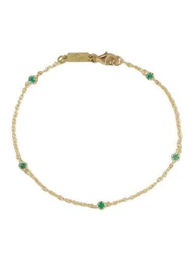 Jennifer Meyer 18-karat Gold Emerald Bracelet | Thumbnail 1 Jennifer Meyer 18-karat Gold Emerald Bracelet | Thumbnail 1