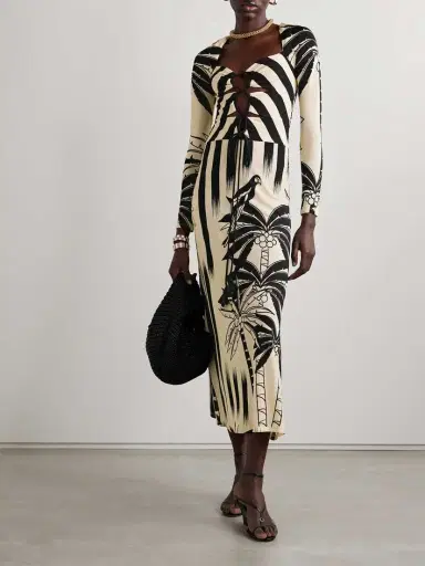 Johanna Ortiz + Net Sustain Determined Vaquera Printed Cutout Stretch-jersey Midi Dress | Thumbnail 2 Johanna Ortiz + Net Sustain Determined Vaquera Printed Cutout Stretch-jersey Midi Dress | Thumbnail 2
