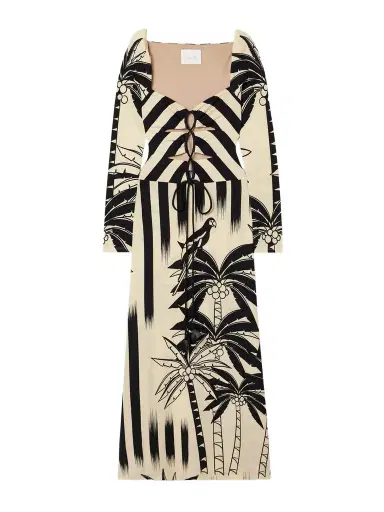 Johanna Ortiz + Net Sustain Determined Vaquera Printed Cutout Stretch-jersey Midi Dress | Thumbnail 1 Johanna Ortiz + Net Sustain Determined Vaquera Printed Cutout Stretch-jersey Midi Dress | Thumbnail 1