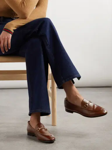 Gucci Jordaan Horsebit-detailed Leather Loafers | Thumbnail 2 Gucci Jordaan Horsebit-detailed Leather Loafers | Thumbnail 2