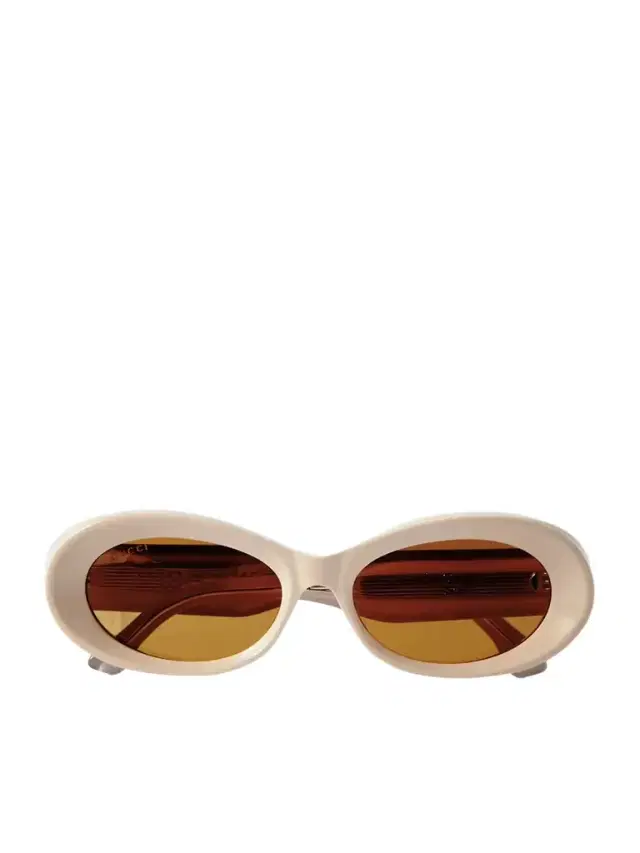 Oval-frame Embellished Acetate Sunglasses