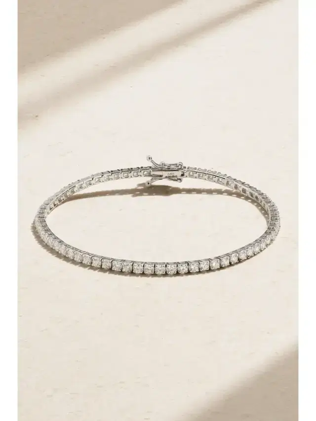 14-karat White Gold Diamond Tennis Bracelet