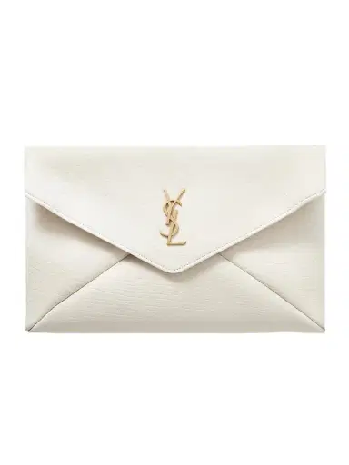 Saint Laurent Cassandre Large Textured-leather Clutch | Thumbnail 1 Saint Laurent Cassandre Large Textured-leather Clutch | Thumbnail 1