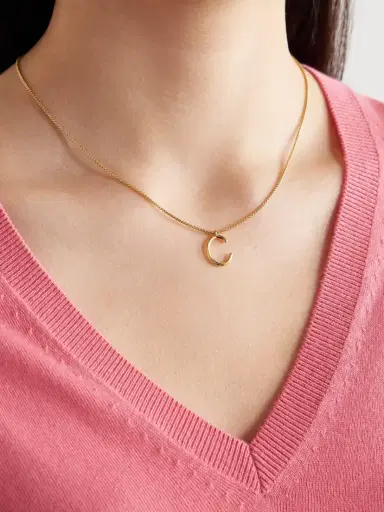 Roxanne Assoulin Initial Reaction Gold-tone Necklace | Thumbnail 2 Roxanne Assoulin Initial Reaction Gold-tone Necklace | Thumbnail 2