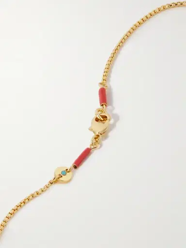 Roxanne Assoulin Initial Reaction Gold-tone Necklace | Thumbnail 4 Roxanne Assoulin Initial Reaction Gold-tone Necklace | Thumbnail 4