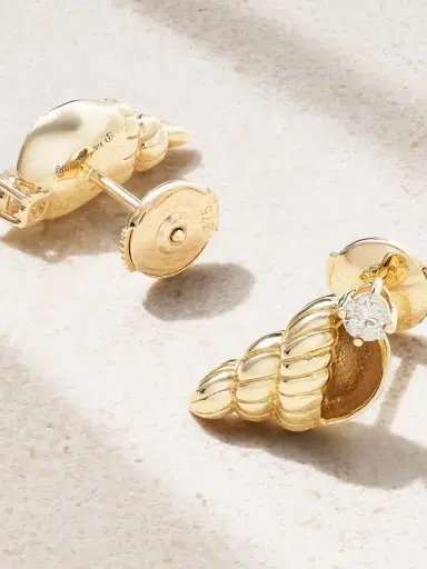 Yvonne Léon 9-karat Gold Diamond Earrings | Thumbnail 3 Yvonne Léon 9-karat Gold Diamond Earrings | Thumbnail 3