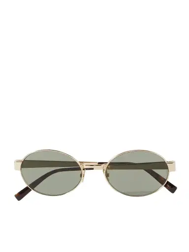 Saint Laurent Eyewear Oval-frame Gold-tone Sunglasses | Thumbnail 1 Saint Laurent Eyewear Oval-frame Gold-tone Sunglasses | Thumbnail 1