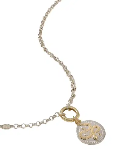 Foundrae Wholeness 18-karat Yellow And White Gold Diamond Necklace | Thumbnail 1 Foundrae Wholeness 18-karat Yellow And White Gold Diamond Necklace | Thumbnail 1