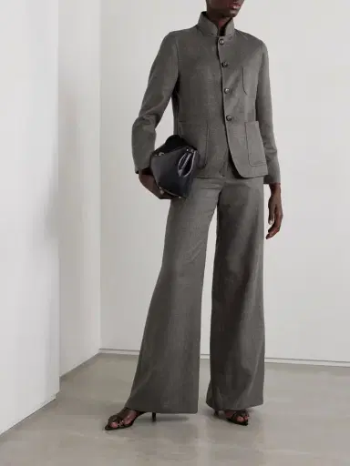 Loro Piana Leather-trimmed Cashmere Jacket | Thumbnail 2 Loro Piana Leather-trimmed Cashmere Jacket | Thumbnail 2