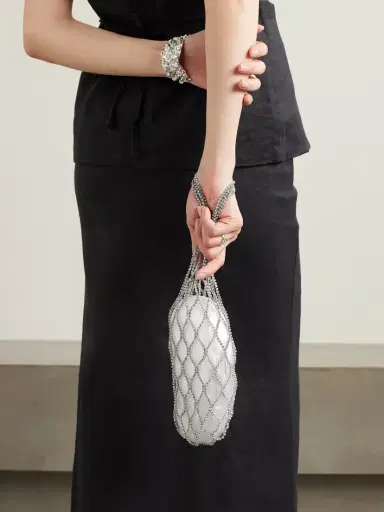 Cult Gaia Tallulah Convertible Crystal-embellished Silver-tone And Acrylic Tote - - One size | Thumbnail 2 Cult Gaia Tallulah Convertible Crystal-embellished Silver-tone And Acrylic Tote - - One size | Thumbnail 2