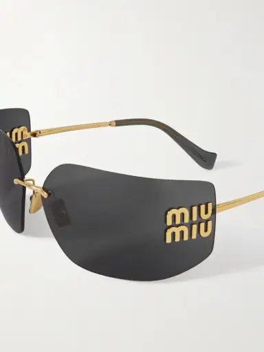 Miu Miu Eyewear D-frame Gold-tone Sunglasses | Thumbnail 4 Miu Miu Eyewear D-frame Gold-tone Sunglasses | Thumbnail 4