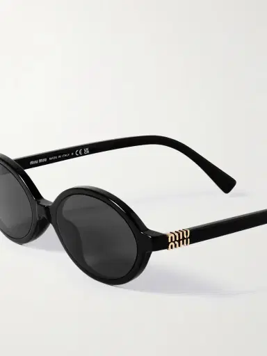 Miu Miu Eyewear Oval-frame Acetate Sunglasses | Thumbnail 4 Miu Miu Eyewear Oval-frame Acetate Sunglasses | Thumbnail 4