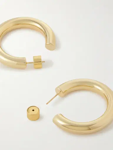 Jennifer Fisher Samira Mini Gold-tone Hoop Earrings | Thumbnail 3 Jennifer Fisher Samira Mini Gold-tone Hoop Earrings | Thumbnail 3