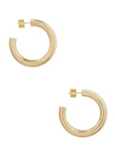 Jennifer Fisher Samira Mini Gold-tone Hoop Earrings | Thumbnail 1 Jennifer Fisher Samira Mini Gold-tone Hoop Earrings | Thumbnail 1