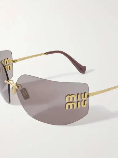 Miu Miu Eyewear D-frame Gold-tone Sunglasses | Thumbnail 4 Miu Miu Eyewear D-frame Gold-tone Sunglasses | Thumbnail 4