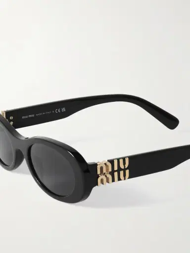 Miu Miu Eyewear Oval-frame Acetate Sunglasses | Thumbnail 4 Miu Miu Eyewear Oval-frame Acetate Sunglasses | Thumbnail 4