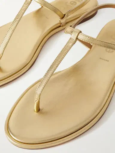 aeyde Nala Metallic Leather Sandals | Thumbnail 4 aeyde Nala Metallic Leather Sandals | Thumbnail 4