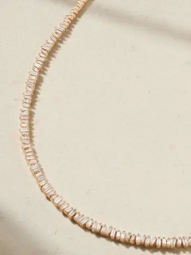 Suzanne Kalan 18-karat Rose Gold Diamond Necklace | Thumbnail 4 Suzanne Kalan 18-karat Rose Gold Diamond Necklace | Thumbnail 4