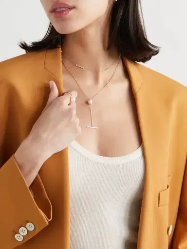 Mizuki 14-karat Gold Pearl Necklace | Thumbnail 5 Mizuki 14-karat Gold Pearl Necklace | Thumbnail 5