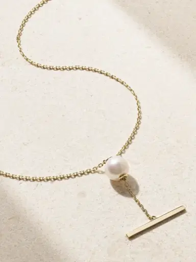 Mizuki 14-karat Gold Pearl Necklace | Thumbnail 1 Mizuki 14-karat Gold Pearl Necklace | Thumbnail 1