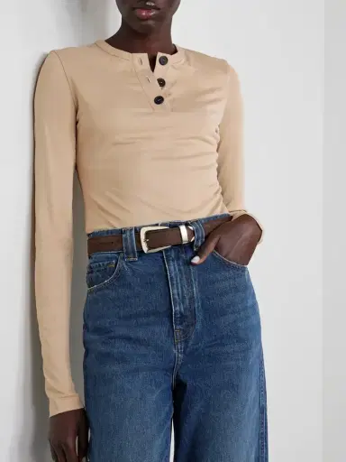 Khaite Benny Suede Belt | Thumbnail 2 Khaite Benny Suede Belt | Thumbnail 2