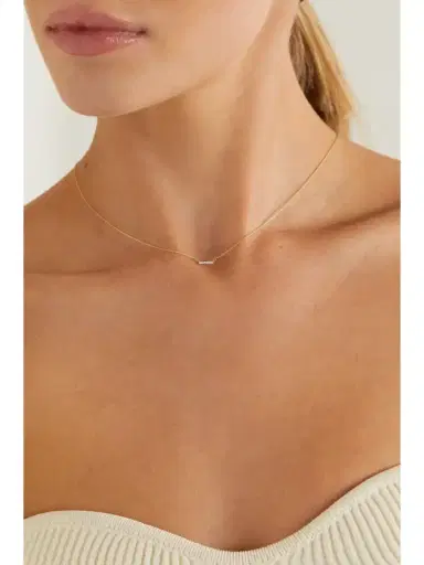 STONE AND STRAND 10-karat Gold Diamond Necklace | Thumbnail 2 STONE AND STRAND 10-karat Gold Diamond Necklace | Thumbnail 2