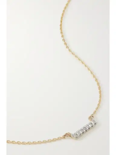 STONE AND STRAND 10-karat Gold Diamond Necklace | Thumbnail 1 STONE AND STRAND 10-karat Gold Diamond Necklace | Thumbnail 1