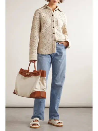 Bottega Veneta Crocheted Cotton Shirt | Thumbnail 2 Bottega Veneta Crocheted Cotton Shirt | Thumbnail 2