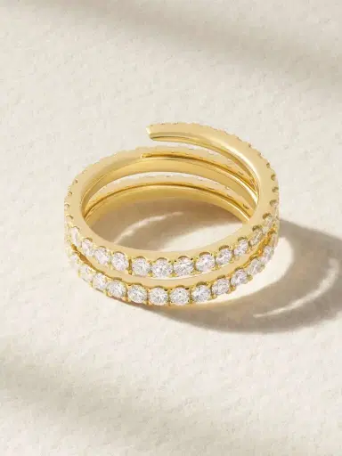 Anita Ko Coil 18-karat Gold Diamond Ring | Thumbnail 3 Anita Ko Coil 18-karat Gold Diamond Ring | Thumbnail 3