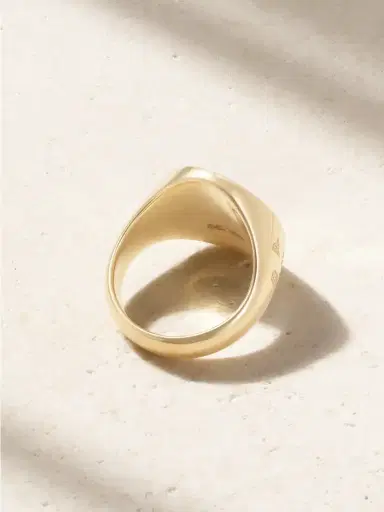 Foundrae Bird's Eye Pause Internal Compass 18-karat Gold Diamond Signet Ring | Thumbnail 3 Foundrae Bird's Eye Pause Internal Compass 18-karat Gold Diamond Signet Ring | Thumbnail 3