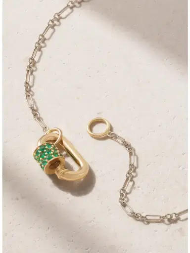 Marla Aaron 14-karat Gold Emerald Necklace | Thumbnail 3 Marla Aaron 14-karat Gold Emerald Necklace | Thumbnail 3