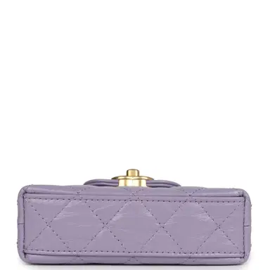 Chanel Chanel Nano Kelly Shopper Light Purple Shiny Aged Calfskin Brushed Gold Hardware | Thumbnail 6 Chanel Chanel Nano Kelly Shopper Light Purple Shiny Aged Calfskin Brushed Gold Hardware | Thumbnail 6