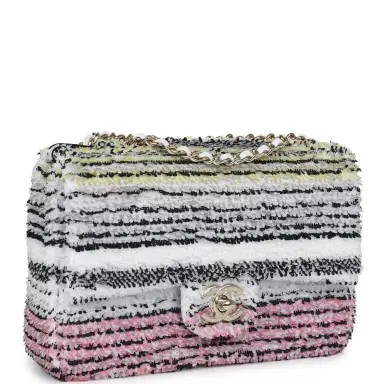 Chanel Chanel Small Classic Flap White Multicolor Sequin Light Gold Hardware | Thumbnail 2 Chanel Chanel Small Classic Flap White Multicolor Sequin Light Gold Hardware | Thumbnail 2
