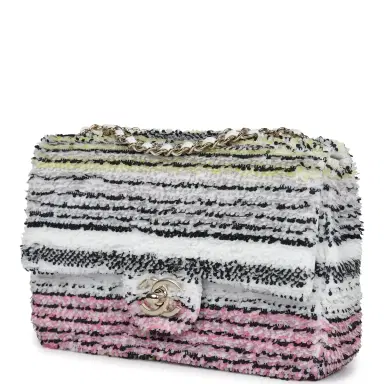 Chanel Chanel Small Classic Flap White Multicolor Sequin Light Gold Hardware | Thumbnail 3 Chanel Chanel Small Classic Flap White Multicolor Sequin Light Gold Hardware | Thumbnail 3