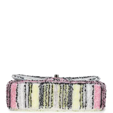 Chanel Chanel Small Classic Flap White Multicolor Sequin Light Gold Hardware | Thumbnail 6 Chanel Chanel Small Classic Flap White Multicolor Sequin Light Gold Hardware | Thumbnail 6